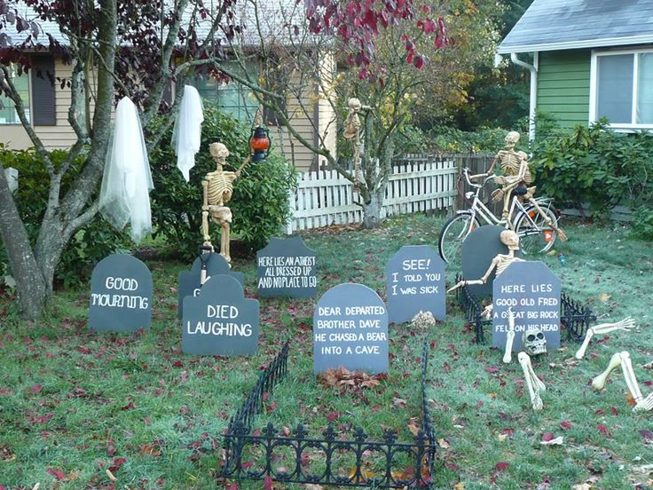 Halloween Graveyard Scene