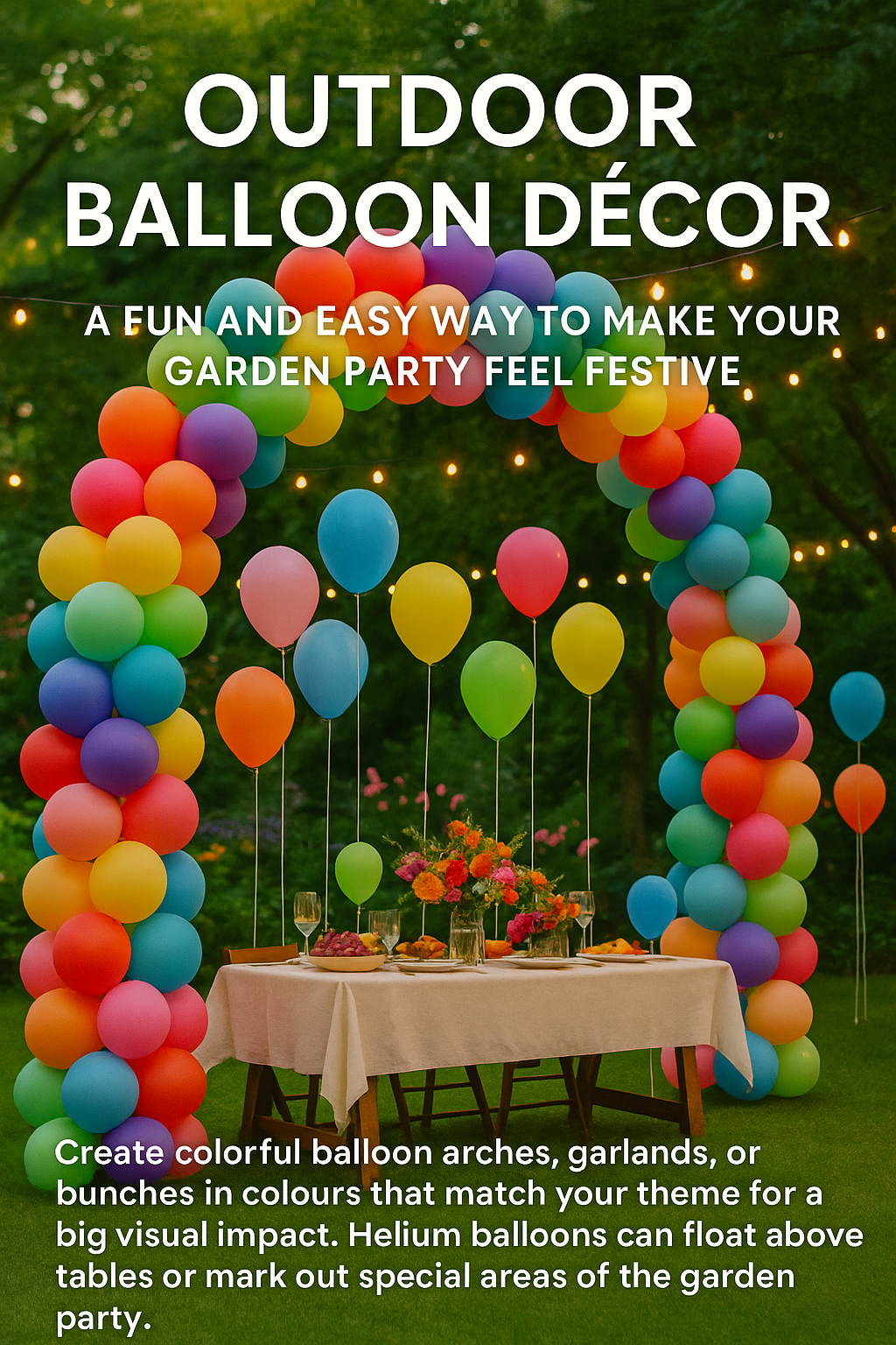 Garden Balloon Arch Display